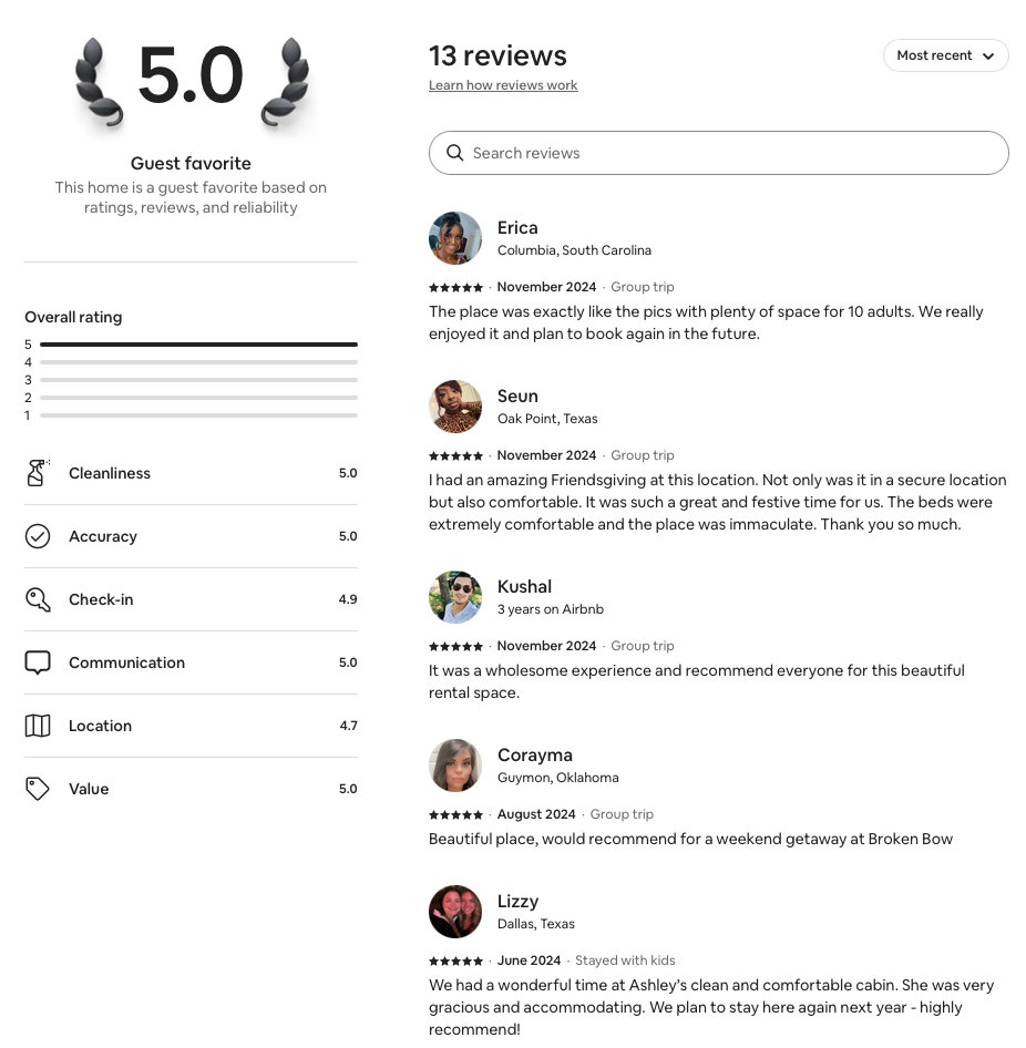 Broken Bow Vacation Rental