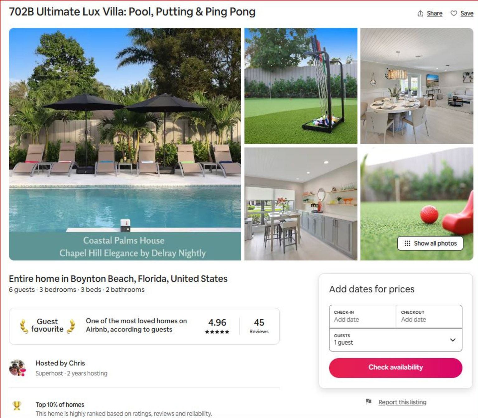 Boynton Beach Vacation Rental