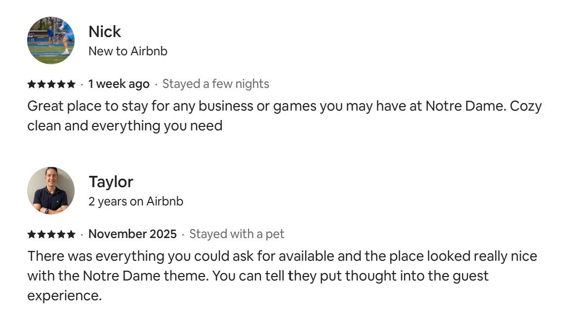 South Bend Vacation Rental